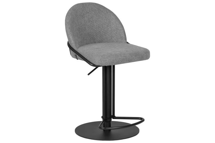 Набор 2 шт Стул барный DOBRIN OLIVER, серая ткань (FLY1347-17)-1