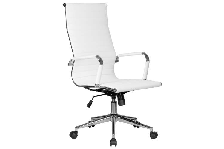 Офисное кресло для руководителей DOBRIN CLARK SIMPLE, белый-1