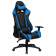 Кресло игровое DOBRIN BRIAN, черно-синяя экокожа