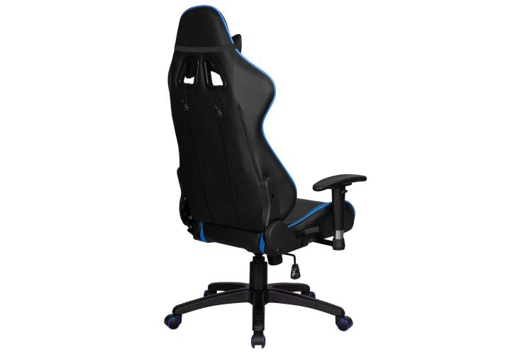 Кресло игровое DOBRIN BRIAN, черно-синяя экокожа-3