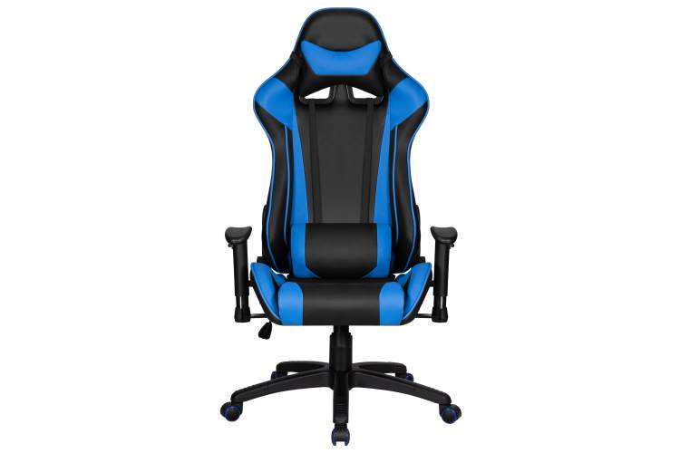 Кресло игровое DOBRIN BRIAN, черно-синяя экокожа-5