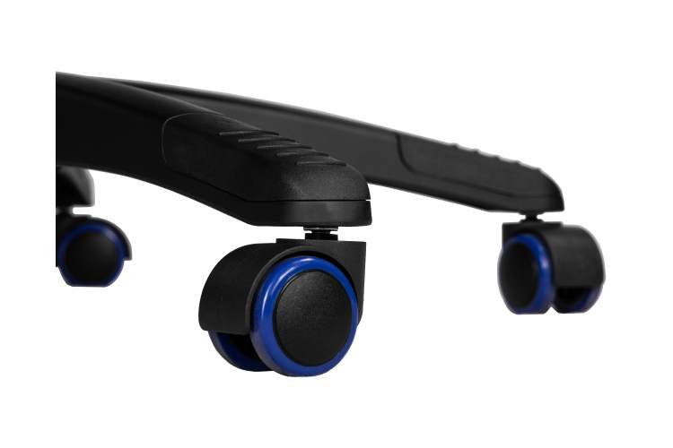 Кресло игровое DOBRIN BRIAN, черно-синяя экокожа-7