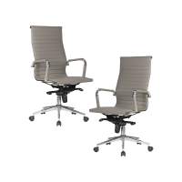 Набор 2 шт Офисное кресло для руководителей DOBRIN CLARK, серый