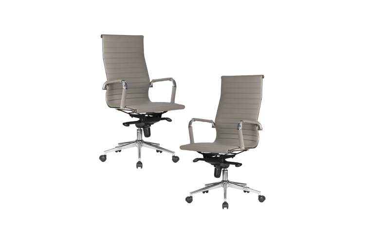 Набор 2 шт Офисное кресло для руководителей DOBRIN CLARK, серый