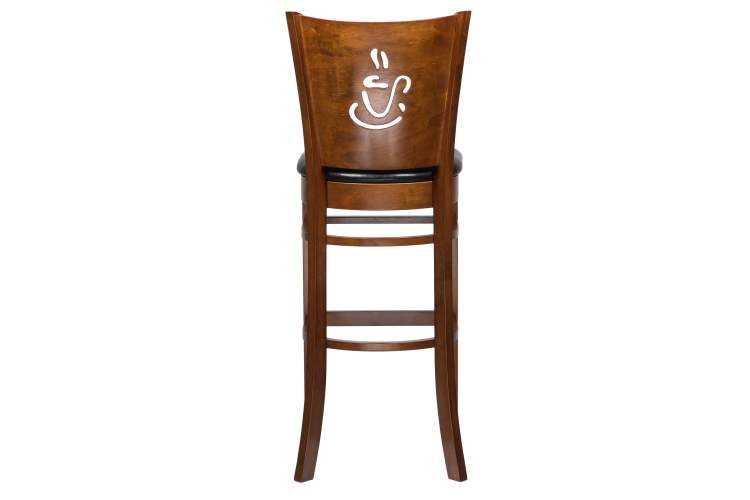 Набор 2 шт Стул барный DOBRIN JERRY BAR, шоколад, чёрный-3