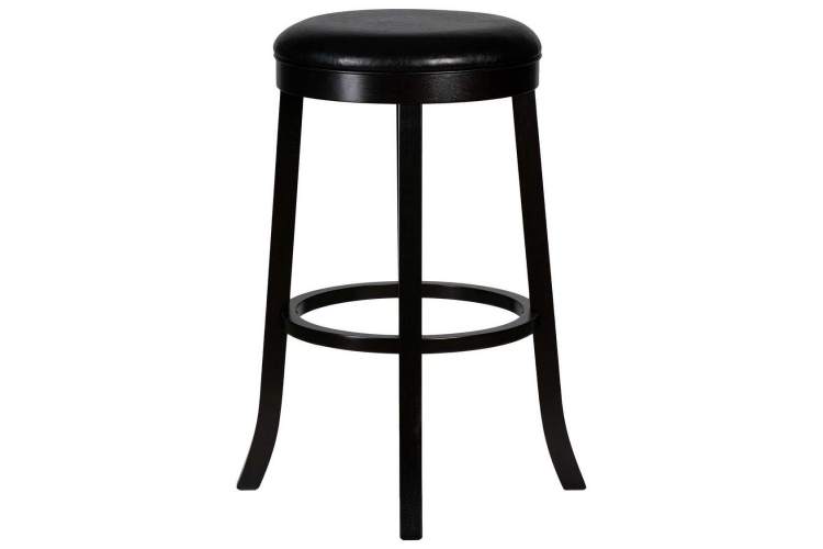 Круглый барный табурет DOBRIN BOB BAR, капучино, черный-1