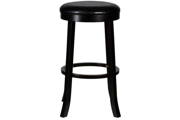 Круглый барный табурет DOBRIN BOB BAR, капучино, черный-2