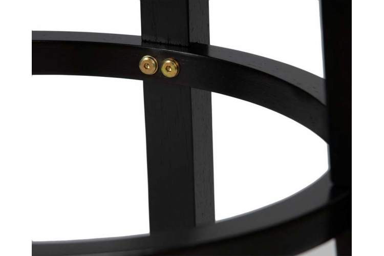 Круглый барный табурет DOBRIN BOB BAR, капучино, черный-6