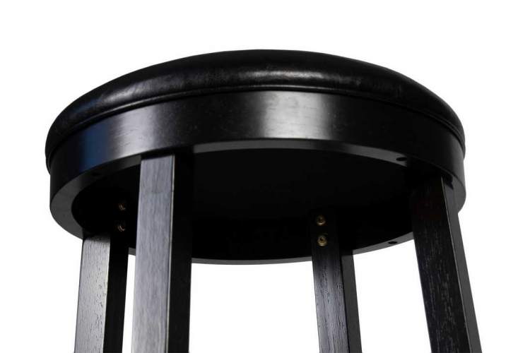 Круглый барный табурет DOBRIN BOB BAR, капучино, черный-7
