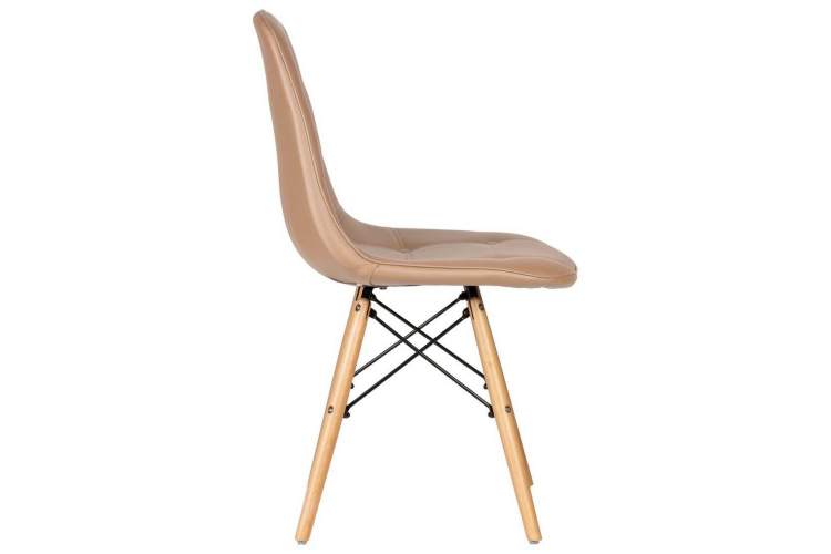 Стул обеденный DOBRIN BENNET, ножки светлый бук, коричневый-3