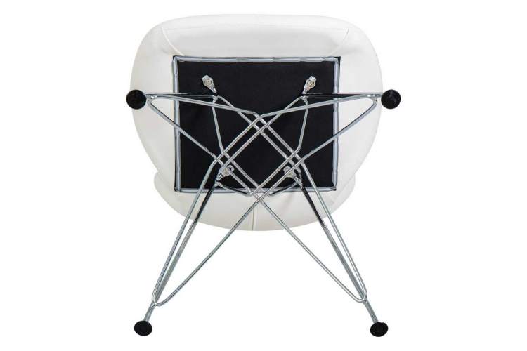 Стул обеденный DOBRIN BUTTERFLY CHROME, ножки хром, цвет белый-6