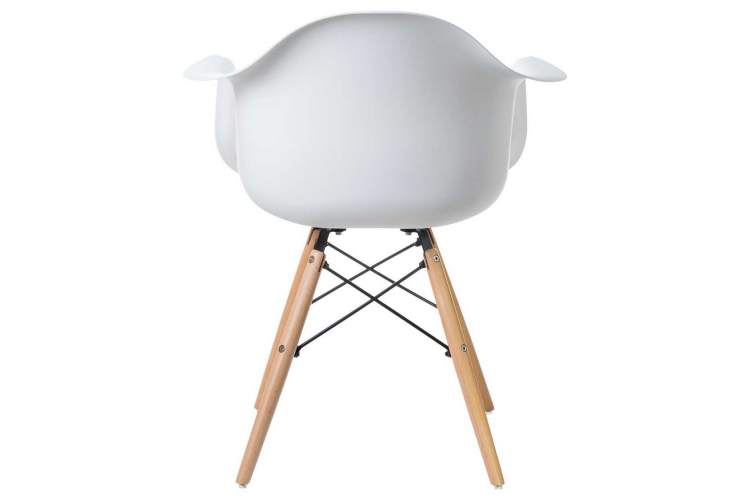 Стул обеденный DOBRIN DAW, ножки светлый бук, цвет сиденья белый-4