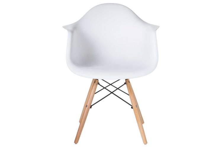 Стул обеденный DOBRIN DAW, ножки светлый бук, цвет сиденья белый-5