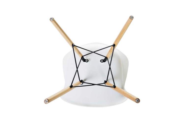 Стул обеденный DOBRIN DAW, ножки светлый бук, цвет сиденья белый-6