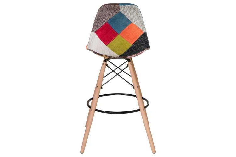 Стул барный LMZL-PP623G, ножки светлый бук, цвет сиденья мозаика-4