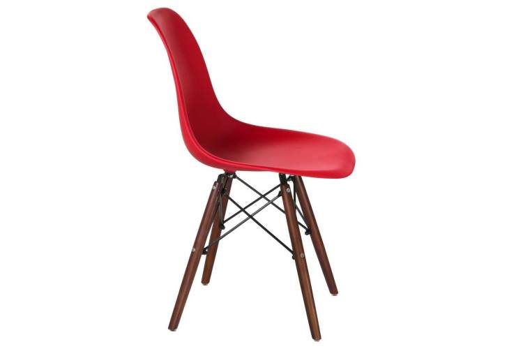 Стул обеденный LMZL-PP623, ножки тёмный бук, цвет сиденья красный-2
