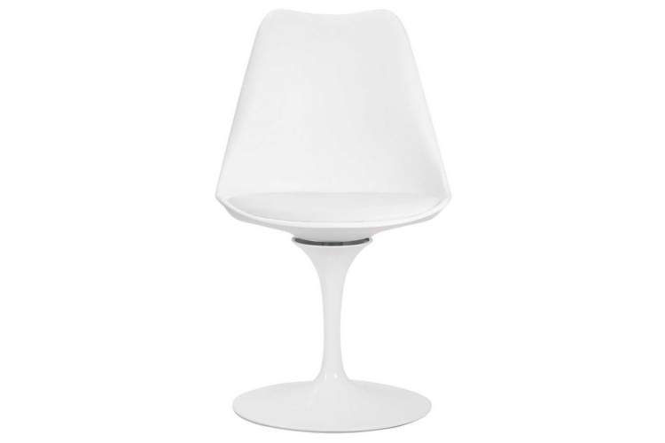 Стул обеденный DOBRIN TULIP, белое основание, цвет белый (W-02)-5
