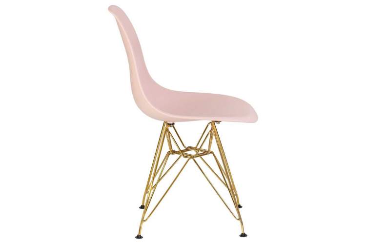 Стул обеденный DOBRIN DSR, ножки золотые, цвет светло-розовый (PK-02)-2