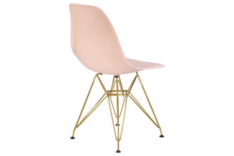 Стул обеденный DOBRIN DSR, ножки золотые, цвет светло-розовый (PK-02)-3