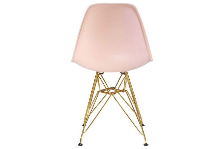 Стул обеденный DOBRIN DSR, ножки золотые, цвет светло-розовый (PK-02)-4