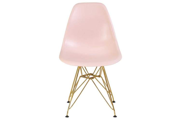 Стул обеденный DOBRIN DSR, ножки золотые, цвет светло-розовый (PK-02)-5