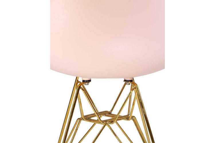 Стул обеденный DOBRIN DSR, ножки золотые, цвет светло-розовый (PK-02)-7