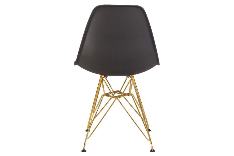 Набор 4 шт Стул обеденный DOBRIN DSR, ножки золотые, цвет тёмно-серый (GR-04)-5