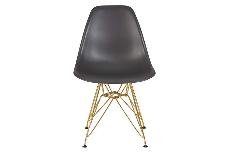 Набор 4 шт Стул обеденный DOBRIN DSR, ножки золотые, цвет тёмно-серый (GR-04)-6