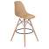 Набор 2 шт Стул барный DOBRIN DSW BAR, ножки светлый бук, цвет сиденья бежевый (GR-03)