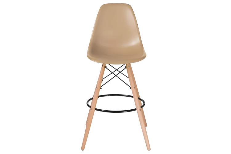 Набор 2 шт Стул барный DOBRIN DSW BAR, ножки светлый бук, цвет сиденья бежевый (GR-03)-6