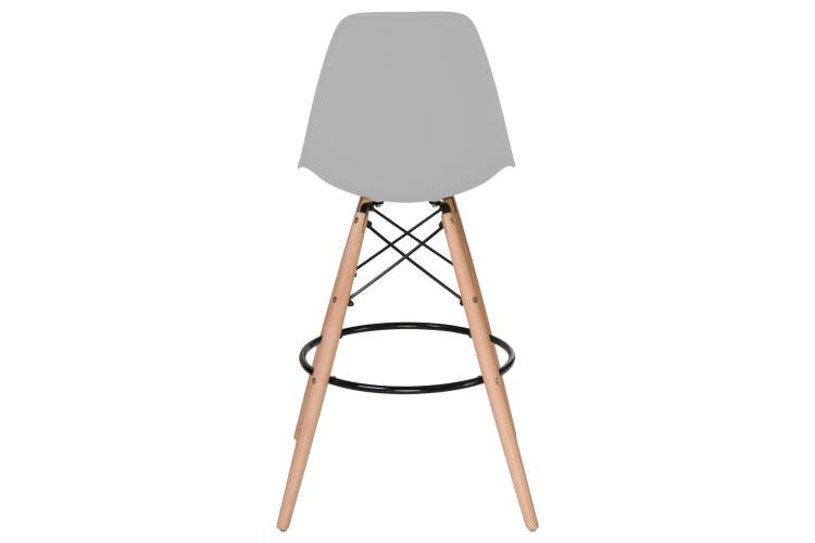 Набор 2 шт Стул барный DOBRIN DSW BAR, ножки светлый бук, цвет сиденья светло-серый (GR-01)-5