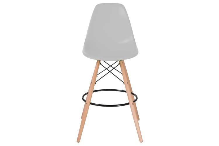 Набор 2 шт Стул барный DOBRIN DSW BAR, ножки светлый бук, цвет сиденья светло-серый (GR-01)-6