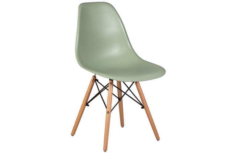 Набор 4 шт Стул обеденный DOBRIN DSW, ножки светлый бук, цвет мятный (NX-G-09)-1