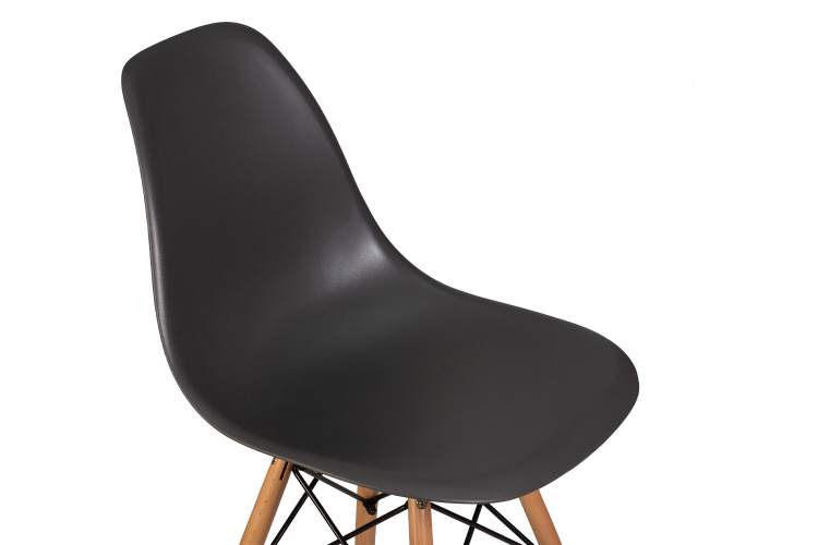 Набор 4 шт Стул обеденный DOBRIN DSW, ножки светлый бук, цвет тёмно-серый (GR-04)-7