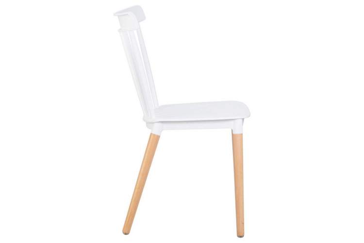 Стул обеденный DOBRIN THEO, ножки светлый бук, цвет белый (W-02)-3