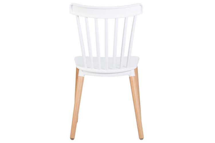 Стул обеденный DOBRIN THEO, ножки светлый бук, цвет белый (W-02)-5