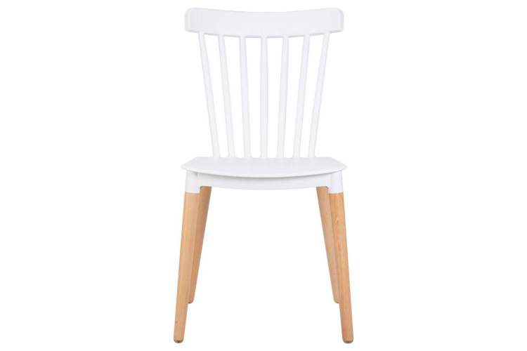 Стул обеденный DOBRIN THEO, ножки светлый бук, цвет белый (W-02)-6