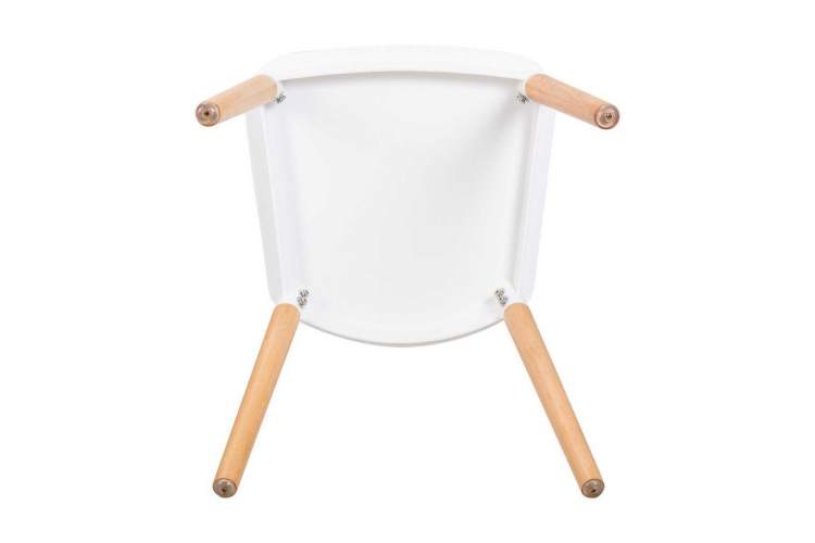 Стул обеденный DOBRIN THEO, ножки светлый бук, цвет белый (W-02)-8