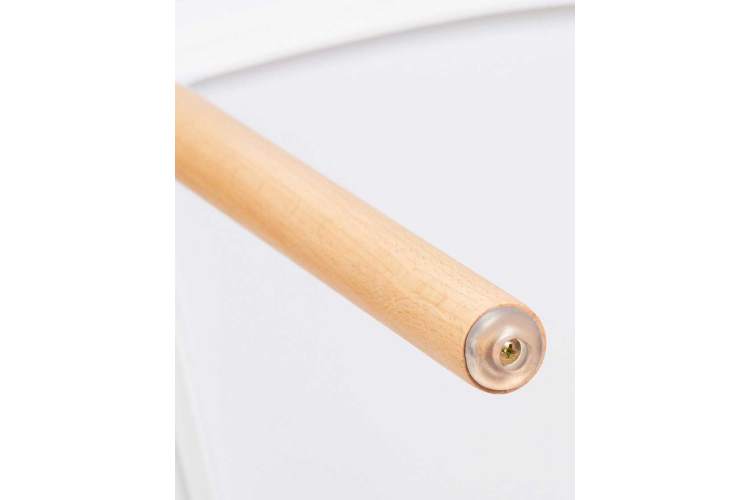 Стул обеденный DOBRIN THEO, ножки светлый бук, цвет белый (W-02)-10