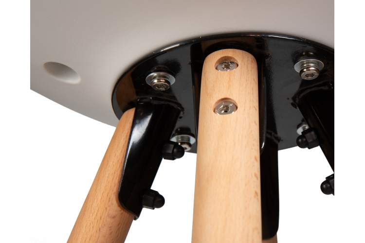 Набор 2 шт Стул полубарный DOBRIN RONNI, ножки светлый бук, белый (ZL-W-02)-8