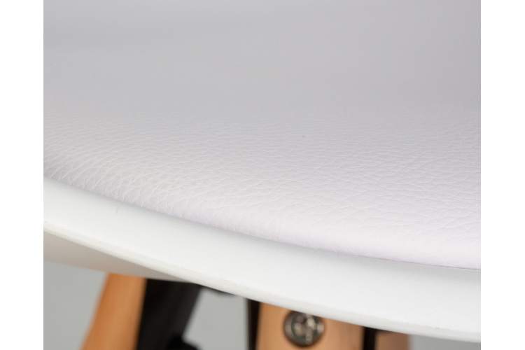 Набор 2 шт Стул полубарный DOBRIN RONNI, ножки светлый бук, белый (ZL-W-02)-9