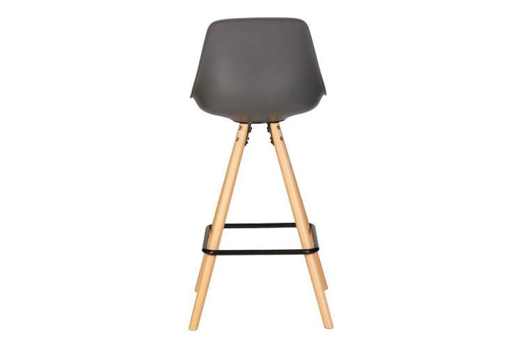Стул полубарный DOBRIN RONNI, ножки светлый бук, тёмно-серый (GR-04)-4