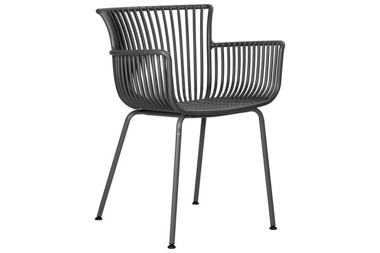 Стул обеденный DOBRIN ROSS, темно-серый (GR-04) без подушки