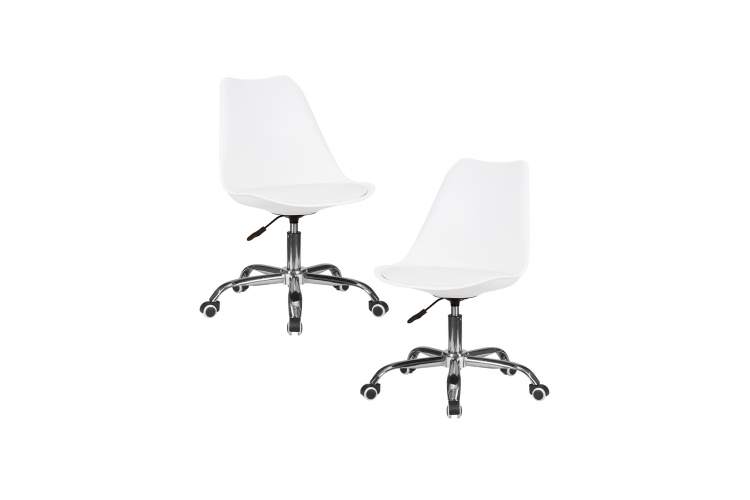 Набор 2 шт Офисное кресло для персонала DOBRIN MICKEY, белый