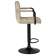 Стул барный DOBRIN KRUGER ARM BLACK, бежевый вельвет (LAR-E2041-04)