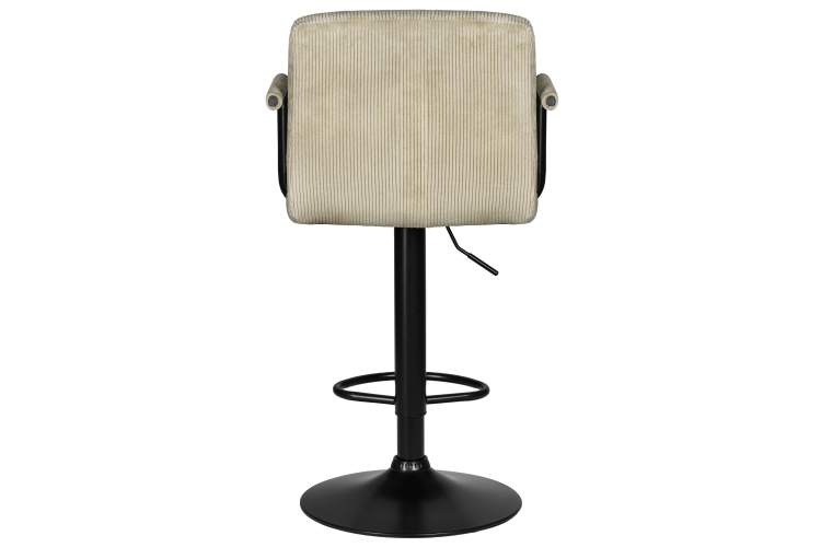 Стул барный DOBRIN KRUGER ARM BLACK, бежевый вельвет (LAR-E2041-04)-4