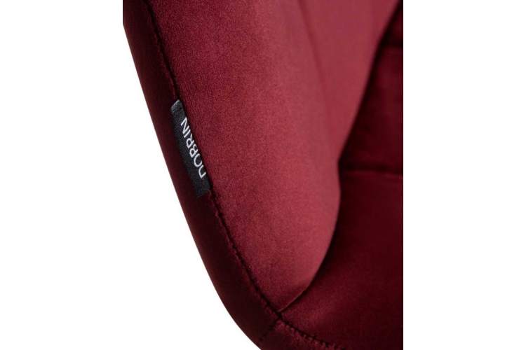 Стул обеденный DOBRIN CHILLY, Бордовый Holland 47, основание белое-9