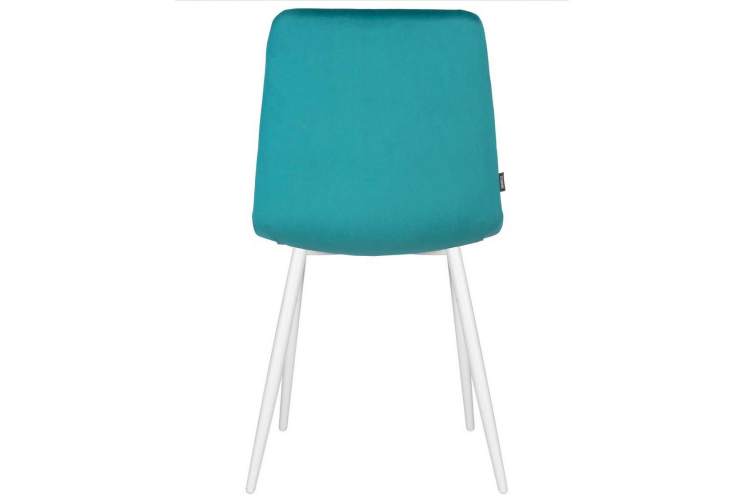 Стул обеденный DOBRIN CHILLY, Морской волны Holland 56, основание белое-4