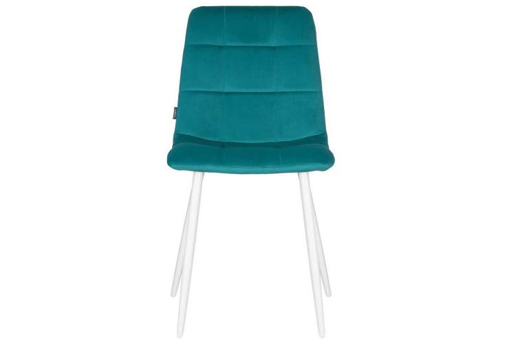 Стул обеденный DOBRIN CHILLY, Морской волны Holland 56, основание белое-5