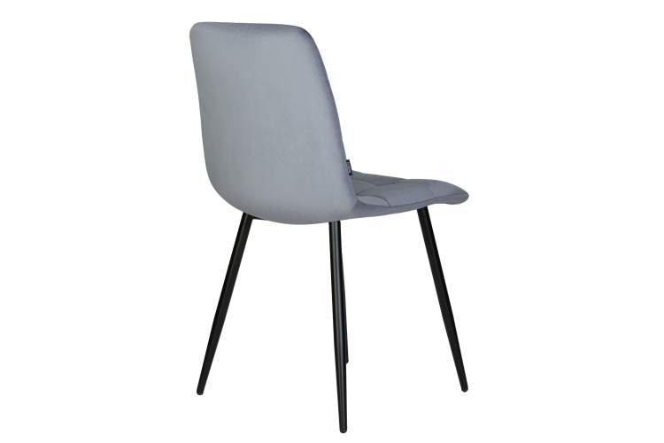 Набор 4 шт Стул обеденный DOBRIN CHILLY, Серо-голубой Holland 14, основание черное-4